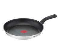 Tefal Comfort Max 26cm Stainless Steel Frying Pan, Durable Non-Stick Pan with Thermo-Spot Heat Indicator, Induction Compatible Base, Comfortable Grip