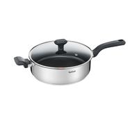 Tefal Comfort Max 26cm Stainless Steel Saute Pan ? Durable Non-Stick Pan with Thermo-Spot Heat Indicator, Induction Compatible Base, Comfortable Grip