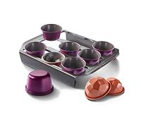 Tefal Creabake - Starter Kit Pastry Moulds, 9 Muffin Moulds, 3 Diamond Moulds, Non-Stick Coating, Stackable System, Creative Sweet and Savoury Recipes, Easy Baking