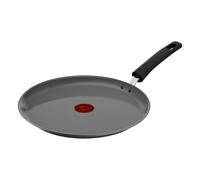Tefal Crepe Pan 28 cm, Crepe Pan Induction, Ceramic Coated, Eco-Designed, Recycled, Healthy Cooking, Thermo-Signal, Made in France, Renew C4253913, Grey