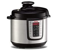 TEFAL CY505E10 Fast+Delicious Multicooker, 25 Programs, Pressure Cooking, Safe Pressure Technology, Up to 6 People, Black and Stainless Steel