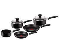 Tefal Delight 5 Piece Pan Set 14cm,16cm, 18cm Saucepans and 20cm, 24cm Fry Pans