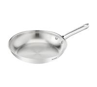 Tefal Duetto On 28 cm Unsealed Frying Pan, Thick Heat Diffusion Base, Comfort Grip, Durable, Suitable for All Hobs, Stainless Steel, B8660634