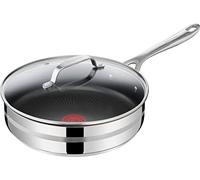 TEFAL E31033 Jamie Oliver Cook Smart Sauté Pan (Stainless Steel, PTFE Coating, 25 cm)