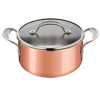 Tefal E4904444 Jamie Oliver Premium Try-Ply Copper Induction Stewpot 20cm, 3.1 liters
