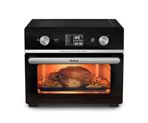 Tefal Easy Fry Air Fryer Oven, 20L Capacity 10in1 Functions, Air Fry, Roast, Pizza, Bake, Grill, Toast, Dehydrate, Monitor-Free Cooking, Healthy, Delicious, Crispy, Easy to Use, Black, FW605840