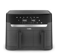 Tefal Easy Fry Dual Zone Digital Air Fryer, 2 Drawers, 8.3L, 8in1, Air Fry, Extra Crisp, Roast, Bake, Reheat, Dehydrate, 6 Portions, Non-Stick, Dishwasher Safe Baskets, Grey EY901HG0