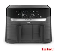 Tefal Easy Fry Essential Dual Air Fryer 8.3L, Ey901Hg - Asymmetric Double Drawer, 7 Programs, Extra-Crisp Tech, Dishwasher-Safe