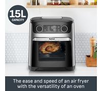 Tefal Easy Fry Multifunctional Air Fryer Oven, 15L, 9in1, Air Fry, Grill, Roast, Pizza, Bake, Toast, Dehydrate, Keep Warm & Rotisserie, FW556DG0 - Stainless Steel