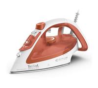 Tefal Easygliss ECO Steam Iron, 260 g/min Steam Boost, 50 g/min Continuous Steam, 270 ml Water Tank, Non-Stick Durilium Soleplate, Auto Off, Anti-drip, Anti-Scale, White & Terracotta, FV5782