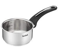 Tefal Emotion E3012704 Stainless Steel Saucepan, 14 cm, Thick Base for Even Heat Distribution, Elegant Design, Sturdy Handle, Induction E3012704, Metallic