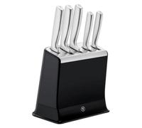 Tefal EverSharp Pro 5-Piece Kitchen Knife Block with Integrated Sharpener | Integrated Automatic Sharpener, Sharpening in Every Slot, Chef, Bread, Santoku, Utility, Paring, K2976S04