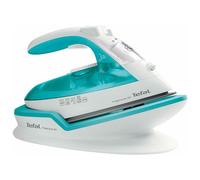 Tefal Freemove Air FV6520 Cordless Steam Iron, 2400W, Blue - Lightweight, Fast Recharge, Ceramic Soleplate, Anti-Scale