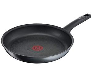 Tefal G12408 Titanium Fusion Frying Pan 32 cm (Titanium Excellence Non-Stick Coating, Thermo-Spot, Hard Fusion Outer Layer, for All Cookers Including Induction), Black