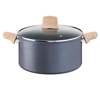 Tefal G2664683 Natural Force 24 cm Stewpot, Minerali Non-Stick, Thermo Signal Technology, Grey