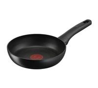 Tefal G28802 Hard Titanium On Frying Pan 20 cm, Aluminium, Safe Non-Stick Coating, Thermal Signal Temperature Indicator, Suitable for All Hob Types, Suitable for Induction Cookers, Black