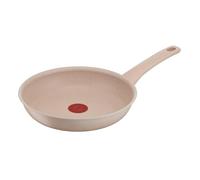 Tefal G29304 Delight Frying Pan 24 cm Safe Non-Stick Coating Thermal Signal Temperature Indicator 100% Recycled Aluminium Body Suitable for Induction Cookers Made in France Sandstone