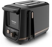 TEFAL Includeo TT533840 2-Slice Toaster - Black, Black