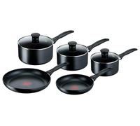 Tefal Induction Non-Stick Cookware Set, 5 Pcs - Black (G155S544)