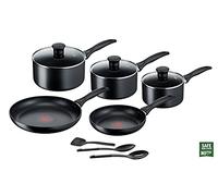 Tefal Cookware Set Induction G155S844 Non-Stick 8 Pieces Aluminium Black
