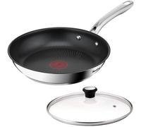 Tefal Infinite 24cm Frying Pan with Glass Lid Induction Titanium Non Stick New