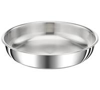 Tefal Ingenio Frying Pan 24 cm, Induction, High Quality Stainless Steel, Stackable, Versatile, Dishwasher-Safe, Preference L9720402, Silver