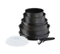 Tefal Ingenio Authentic L6719552 10 Piece Induction Pots & Pan Cookware Set - Dark Stone, Black
