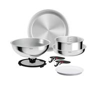 Tefal Ingenio Comfort Max Stainless Steel 8-Piece Cookware Set, Stackable