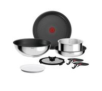 Tefal Ingenio Comfort Max Stainless Steel 8-Piece Pan Set, Stackable