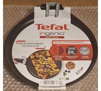 Tefal Ingenio L1461004 L1461004 Crepe Pan, 27 cm, Non-Induction, Non-Stick Coating, Stackable, Dishwasher-Safe, Easy Plus, Black