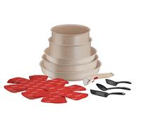 Tefal Ingenio Delight 17-Piece Cookware Set, Frying Pans, Saucepans, Induction, Non-Stick Coating, Temperature Indicator, Stackable, Dishwasher Safe, Made in France L7839002