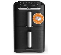 TEFAL Ingenio Dual Stack 10L Air Fryer - Black, Black