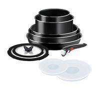 Tefal Ingenio Easy Plus L1539042 10-Piece Non-stick Cookware Pots & Pans Set, Black