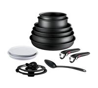 Tefal ingenio Eco Resist L3979542 13 pcs Induction Compatible Safe Non-stick Cookware Set, Black
