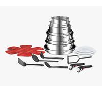 Tefal Ingenio Emotion 22 Piece Stainless Steel Pan Set Induction Hermetic Lids