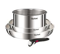 Tefal Ingenio Emotion, 4-Piece Cookware, Stainless Steel, Removable Handle, Stackable Design, Induction, L896S453