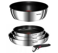 TEFAL INGENIO EMOTION FRYPANS SET 5-PIECE WITH REMOVABLE HANDLE, SAUTE PAN, PANS