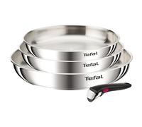 Tefal Ingenio Emotion, Cookware, Stainless Steel, Frying Pans 22/24/28 cm, Removable Handle, Stackable Design, Induction, L8968445