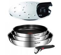 TEFAL INGENIO EMOTION FRYPANS SET 5-PIECE WITH REMOVABLE HANDLE, SAUTE PAN, PANS