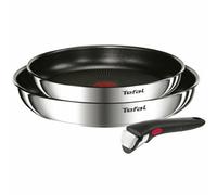 Tefal Ingenio Emotion Set of 2 Frying Pans 22/26 cm + Removable Handle, Induction Safe, Non-Stick, Titanium Coated, Thermo-Signal, Dishwasher and Oven Safe