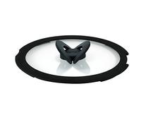 Tefal Ingenio Glass Lid 18 cm x 2.5 cm, Space-Saving Storage, Folding Handle, Faster Cooking, Ingenio Compatible, Dishwasher Safe, High Performance Cooking L9846202, Black