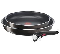 Tefal Ingenio L1509202 L1509202 Frying Pans 24/28 cm, Removable Handle, Non-Induction, Non-Stick Coating, Stackable, Dishwasher Safe, Easy Plus L1509202, Set