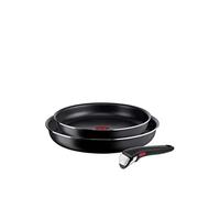 Tefal Ingenio L1549013 Easy Cook & Clean 3 Piece Try Me Non-Stick Frying Pan Set, Black