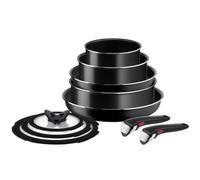 Tefal 10 Piece Ingenio Easy Cook & Clean Set Black