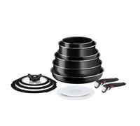 TEFAL Ingenio L1549042 Easy Cook & Clean 13 pcs Non-Stick Frying Pans & Saucepans CookwareSet, Black