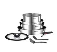 Tefal Ingenio L8979804 8-Piece Cookware Set for All Heat Sources Including Induction Non-Stick Coating, Stainless Steel, Stackable