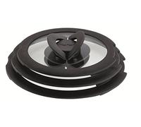 Tefal Ingenio L9931012 3 Piece Glass Lids, 18-18-20, Black
