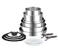 Tefal Ingenio Preference ON 13 Piece Set, Pots & Pans Set, Stackable, Stainless Steel, Easy Cleaning, Non-Stick Coating, Removable Handle, Heat Indicator, Induction, L9749432