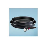 Tefal So Light 3 Piece Aluminium Frying Pan Set - Black
