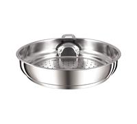 Tefal Ingenio Stainless Steel Steamer With Glass Lid